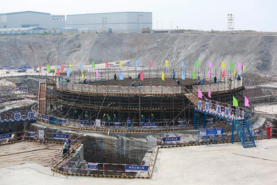The construction site of CGN's Fangchenggang nuclear power plant unit 3 in Guangxi Zhuang autonomous region. (Photo: China Daily/Zhang Lin) The construction site of CGN's Fangchenggang nuclear power plant unit 3 in Guangxi Zhuang autonomous region. (Photo: China Daily/Zhang Lin)