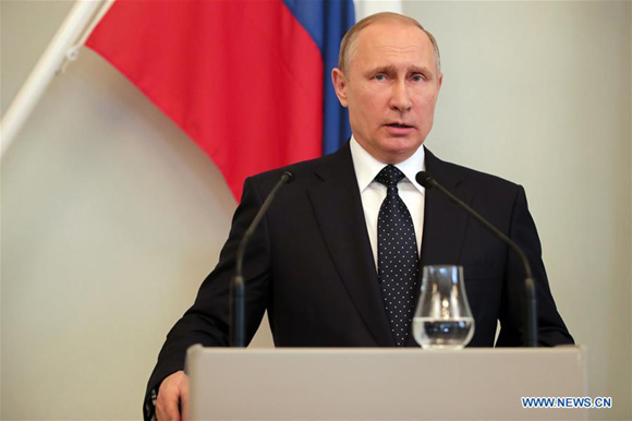 Russian President Vladimir Putin (Xinhua file photo/Matti Matikainen) Russian President Vladimir Putin (Xinhua file photo/Matti Matikainen)