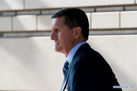 Former U.S. National Security Adviser Michael Flynn leaves the federal court following his plea hearing in Washington D.C., the United States, on Dec. 1, 2017. (Xinhua/Ting Shen) Former U.S. National Security Adviser Michael Flynn leaves the federal court following his plea hearing in Washington D.C., the United States, on Dec. 1, 2017. (Xinhua/Ting Shen)