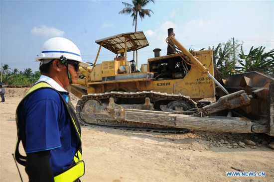 Photo taken on March 22, 2018 shows the construction site of Thailand-China High Speed Train project in Pak Chong, Thailand. (Xinhua/Rachen Sageamsak) Photo taken on March 22, 2018 shows the construction site of Thailand-China High Speed Train project in Pak Chong, Thailand. (Xinhua/Rachen Sageamsak)