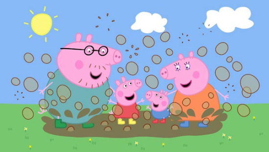Peppa Pig, a television cartoon show. (Photo provided to chinadaily.com.cn)