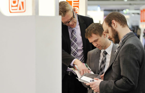 Visitors at the China booth at the CeBIT digital IT and telecom trade fair, in Hanover, Germany, in March 2012. Ma Ning/Xinhua