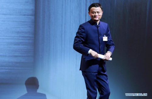 Jack Ma, the founder of Chinese eCommerce giant Alibaba delivers a speech during the opening ceremony of CeBIT 2015 in Hanover, Germany, on March 15, 2015. (Xinhua/Luo Huanhuan) Jack Ma, the founder of Chinese eCommerce giant Alibaba delivers a speech during the opening ceremony of CeBIT 2015 in Hanover, Germany, on March 15, 2015. (Xinhua/Luo Huanhuan)