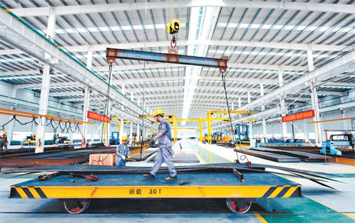 Zhanjiang Far East Steel Structure started trial production in early June and will export products to Indonesia in mid-July. (Provided to China Daily) Zhanjiang Far East Steel Structure started trial production in early June and will export products to Indonesia in mid-July. (Provided to China Daily)