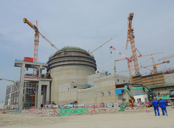 The expansion of Tianwan Nuclear Power Plant Project is underway near Lianyungang, Jiangsu province. China is the world's largest nuclear market in terms of the number of power plants under construction. (Geng Yuhe / For China Daily) The expansion of Tianwan Nuclear Power Plant Project is underway near Lianyungang, Jiangsu province. China is the world's largest nuclear market in terms of the number of power plants under construction. (Geng Yuhe / For China Daily)