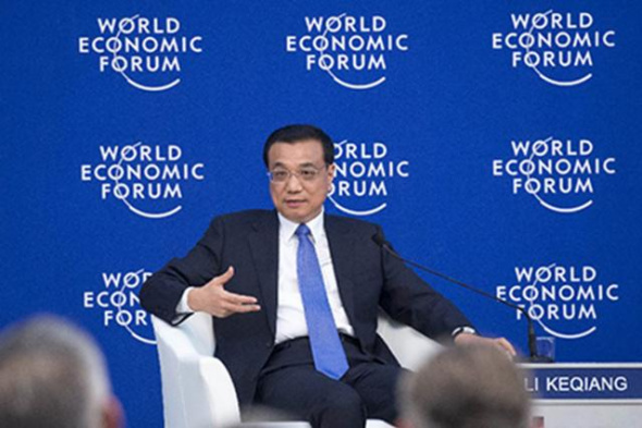 Chinese Premier Li Keqiang speaks with global corporate leaders at the Annual Meeting of the New Champions of the World Economic Forum in Dalian, Liaoning province on September 9, 2015. (Photo/Xinhua) Chinese Premier Li Keqiang speaks with global corporate leaders at the Annual Meeting of the New Champions of the World Economic Forum in Dalian, Liaoning province on September 9, 2015. (Photo/Xinhua)