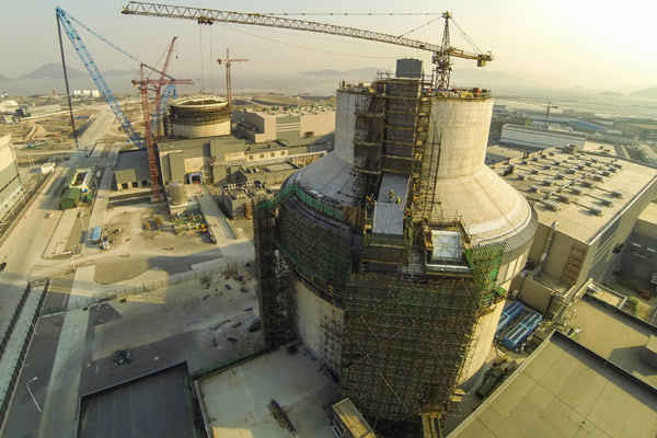Nuclear reactors under construction in Sanmen, Zhejiang province.(Photo/Xinhua) Nuclear reactors under construction in Sanmen, Zhejiang province.(Photo/Xinhua)