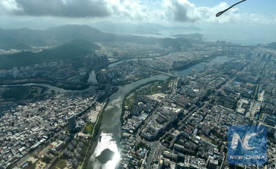 Photo taken on Setp. 25, 2015 shows the downtown area of Sanya City, south China's Hainan Province. (File photo: Xinhua/Zhao Yingquan) Photo taken on Setp. 25, 2015 shows the downtown area of Sanya City, south China's Hainan Province. (File photo: Xinhua/Zhao Yingquan)