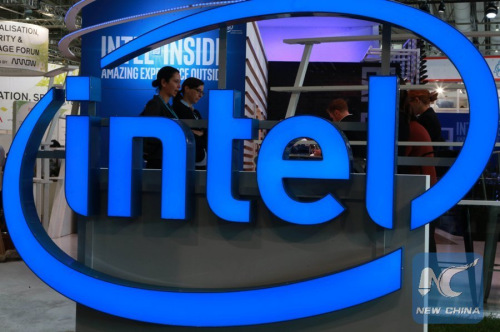 File Photo: An Intel logo is seen at the CeBIT trade fair in Hannover, Germany, March 14, 2016. (Xinhua/Luo Huanhuan) File Photo: An Intel logo is seen at the CeBIT trade fair in Hannover, Germany, March 14, 2016. (Xinhua/Luo Huanhuan)