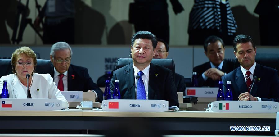 Xi attends closing session of 4th Nuclear Security Summit in Washington D.C.(1/2)