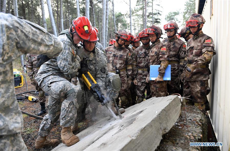 China, U.S. militaries conduct joint disaster relief drills(1/8)