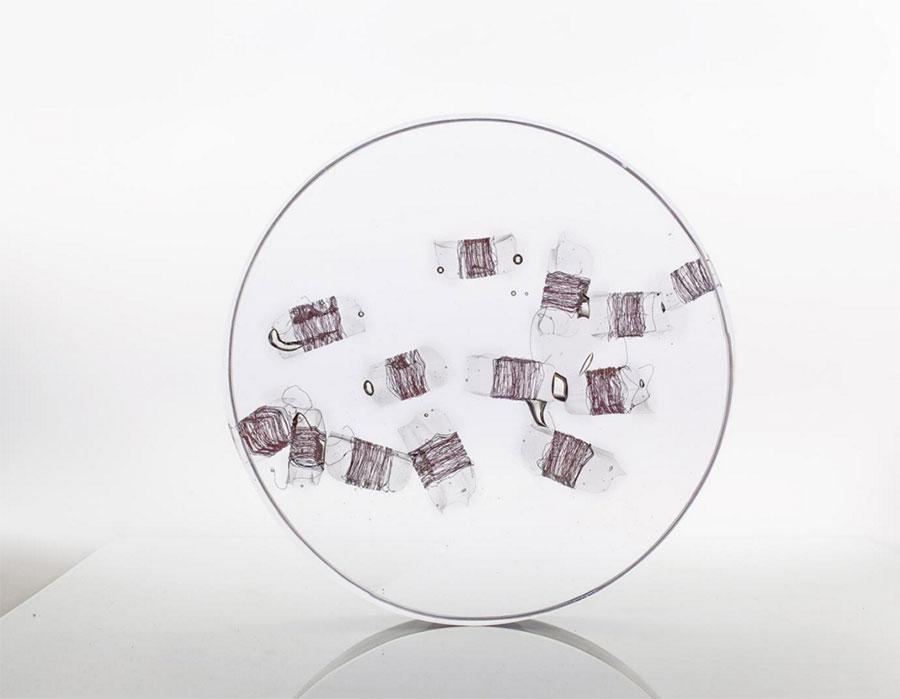 Exhibition Invisible Dialogshows artist Zhu Liyue\'s explorations to bring out the illusive beauty of glass and a magic play of light and shadow. (Photo provided to China Daily)
