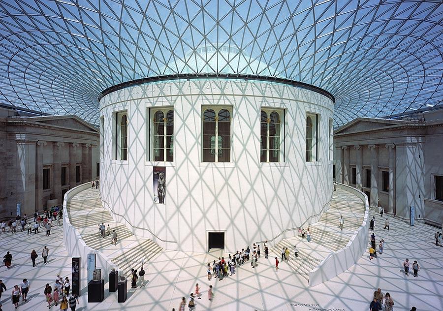 Great Court of the British Museum (Photo/Courtesy of Nigel Young, Foster + Partners)
Sustainable Communities | Shared Futures shows models, photos, renderings, hand-drawn sketches and videos of designs by Foster + Partners, the London-based firm which the 83-year-old Foster founded in 1967.
The exhibition brings together case studies from around the world, both those that have been completed and those still under construction, which examine how architects combine art and technology with the aim of both enhancing people\'s experience through space while reducing the amount of energy consumption and pollution through their practice.