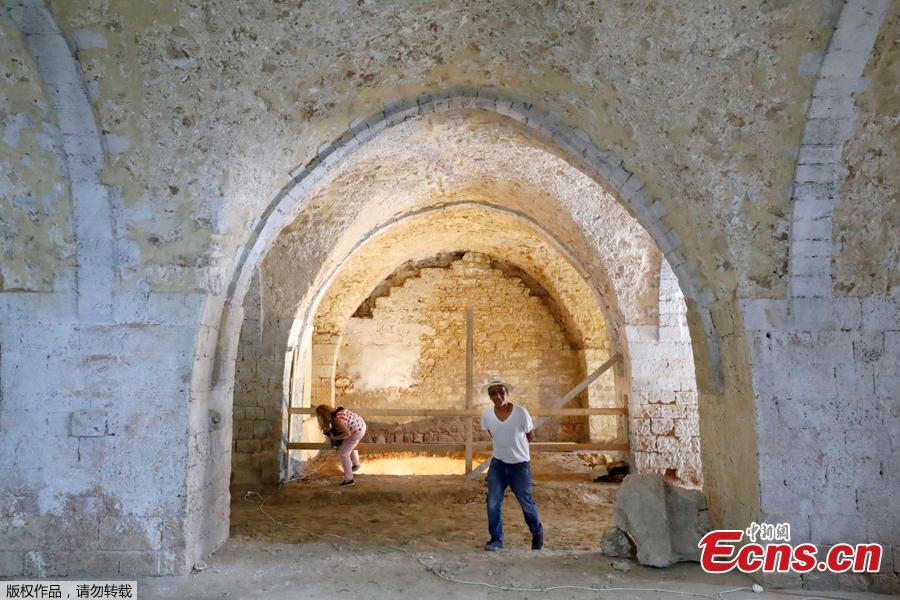 A view of a soap factory dating to the 19th century found during work at the new Uri Geller Museum in Jaffa. Archaeologists have unearthed an Ottoman-era soap factory and a number of large underground vaults in the ancient port city of Jaffa, the Israel Antiquities Authority announced Tuesday. (Photo/Agencies)