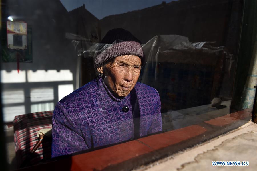 Ren Lan\'e is seen at home at Gucheng Village of Wuxiang County, north China\'s Shanxi Province, March 10, 2016. Ren died on July 1, 2016 at the age of 85. In August of 1944, Ren was raped by Japanese invaders at her home and taken to a gun turret. About one month later, she was rescued by her brother. Women forced into sexual slavery by the Imperial Japanese Army before and during World War II were called \