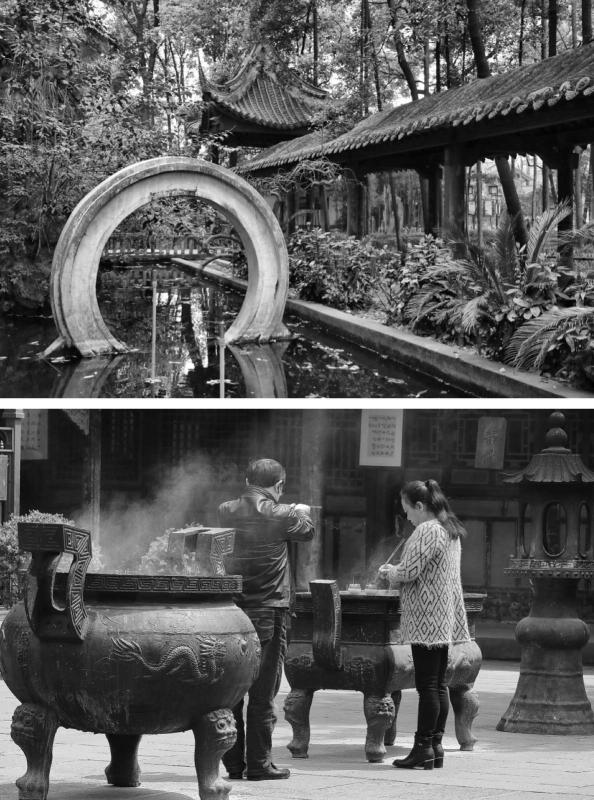 Within the grounds of Wenshu Yuan Temple 2017 (Photo by Bruce Connolly/chinadaily.com.cn)