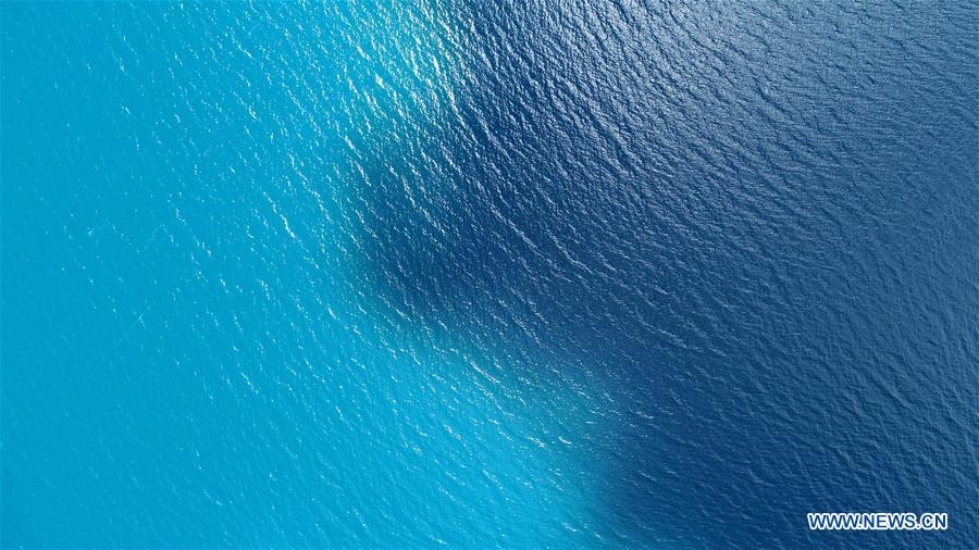 Aerial photo taken on May 27, 2018 shows the scenery of the Yamdrok Lake in Nagarze County of Shannan City, southwest China\'s Tibet Autonomous Region. Colors make our world bright and beautiful. In 2018, Xinhua photographers across China explored views from the sky with drones. Here are these drone photos with amazing colors. (Xinhua/Jigme Dorje)
