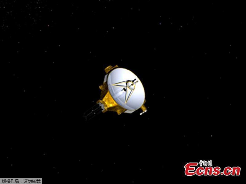 An artist\'s illustration of NASA\'s New Horizons spacecraft as it flies by Ultima Thule (2014 MU69) in the Kuiper Belt beyond Pluto on Jan. 1, 2019. The U.S. space agency\'s New Horizons probe has made contact with Earth to confirm its successful flyby of the icy world known as Ultima Thule. (Photo/Agencies)