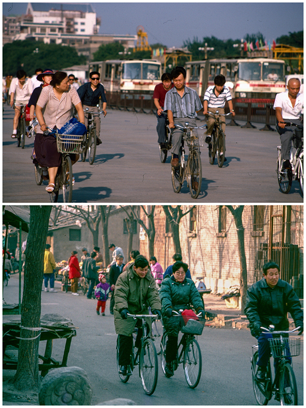 Chang\'an Avenue 1994. Xilou Hutong near Yonghegong 1995 (Photo/chinadaily.com.cn)