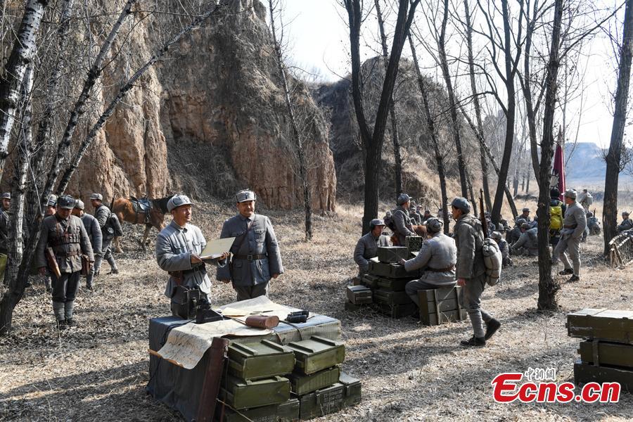 Li Tieliang, 69, and other farmers work as extras in a TV drama being shot in Beishanyun Village in Yushe County, North China’s Shanxi Province, Jan. 24, 2019. The village has more than 30 well-preserved buildings from the Ming and Qing dynasties, making it a good location to shoot historical film and TV dramas. In recent years, many locals have migrated to other places, while some remaining farmers have found work as extras. Li and his wife survive by farming, while their children work in other cities. Li now works part-time as an extra and earns about 100 yuan ($14) a day. (Photo: China News Service/Wu Junjie)
