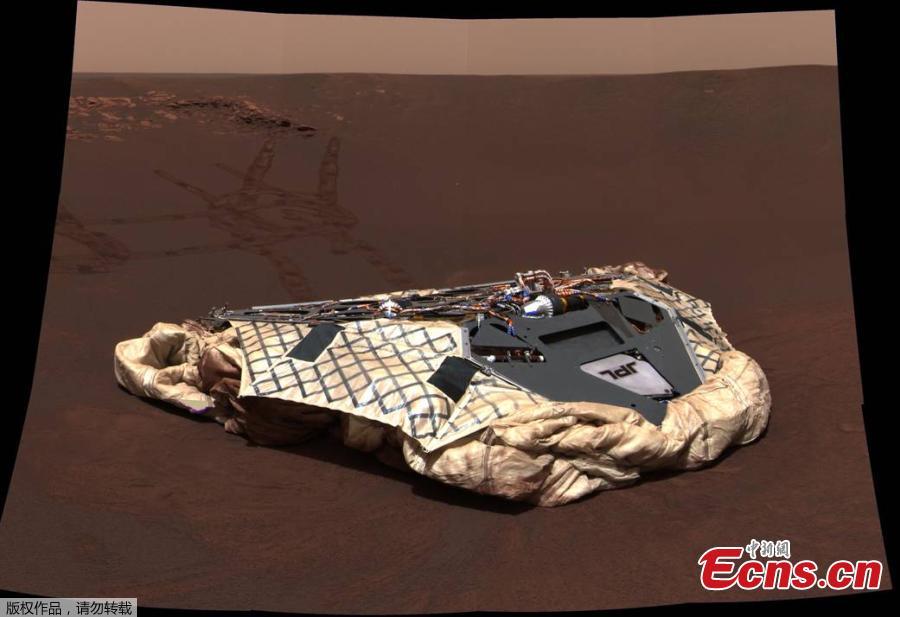 The golf-cart sized Opportunity rover bounded onto the surface of Mars on Jan. 24, 2004. (Photo/VCG)