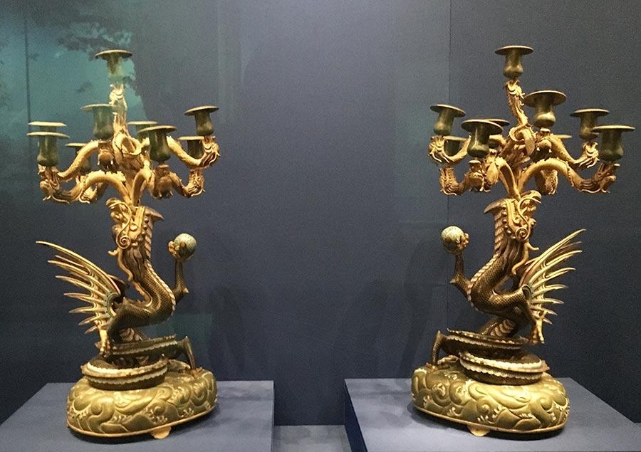 78 artifacts from the collection of the Vatican Museums are on show at the Palace Museum. (Photo/China Daily)