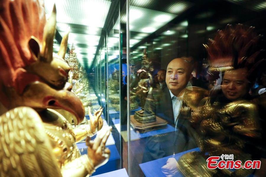 78 artifacts from the collection of the Vatican Museums are on show at the Palace Museum. (Photo/China News Service)