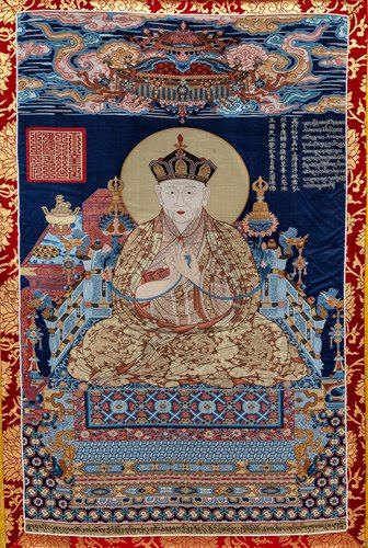 A replica of a Ming Dynasty thangka (Photo/Courtesy of Capital Museum) A replica of a Ming Dynasty thangka (Photo/Courtesy of Capital Museum)