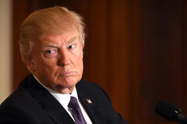 US President Donald Trump attends a press conference at the White House in Washington DC, on April 12, 2017. (Photo/Xinhua) US President Donald Trump attends a press conference at the White House in Washington DC, on April 12, 2017. (Photo/Xinhua)